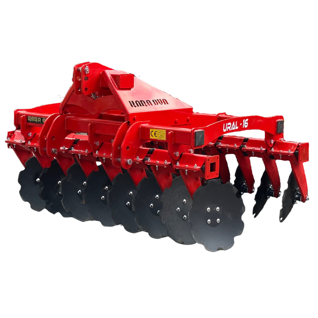 16 Disc 200 cm Ural Garden Series Rubber Type Multi Disc Harrow